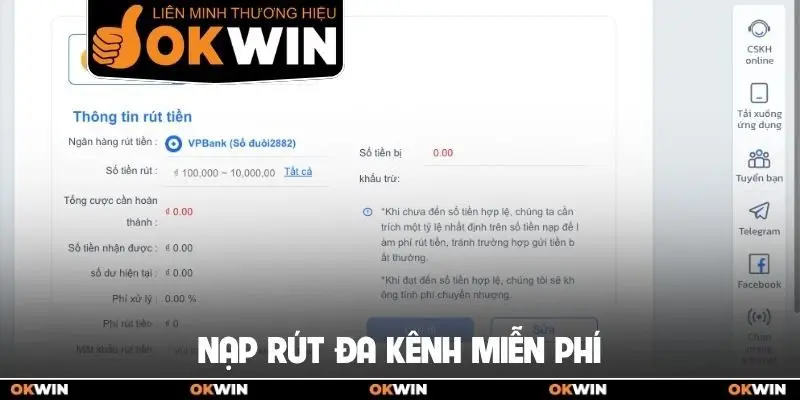 Trang chủ 18 Nạp rút đa kênh miễn phí